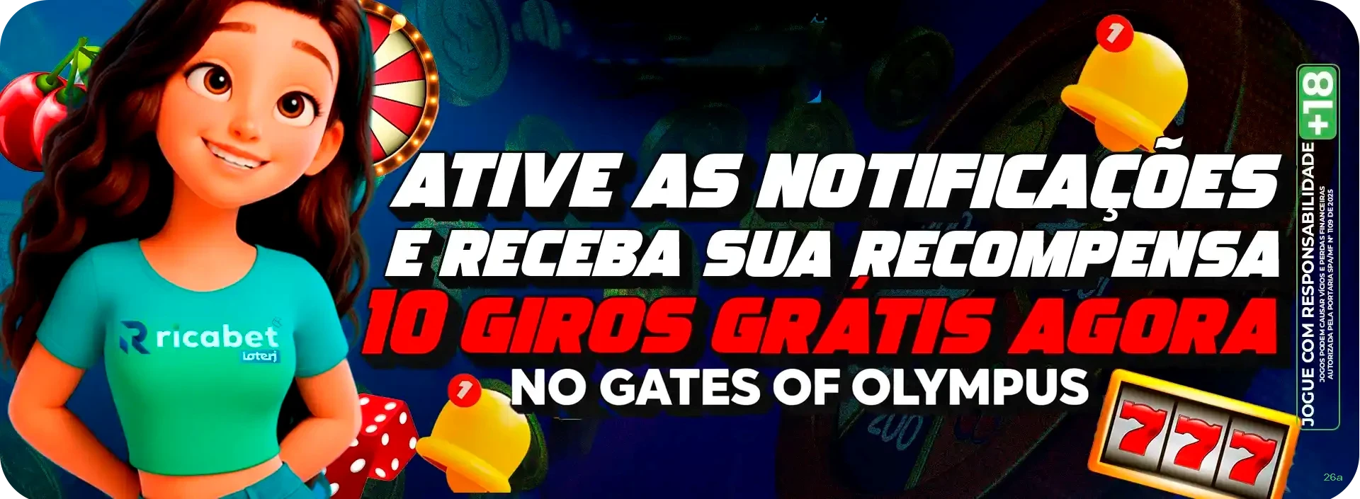 Imagem promocional das apostas esportivas da 26a
